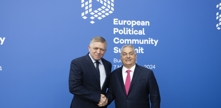 slovenský premiér Robert Fico a jeho maďarský náprotivok Viktor Orbán