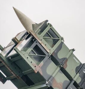 Na archívnej snímke protivzdušný raketový systém nemeckej armády