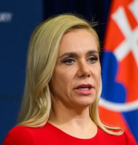 podpredsedníčka vlády a ministerka hospodárstva SR Denisa Saková (Hlas-SD)