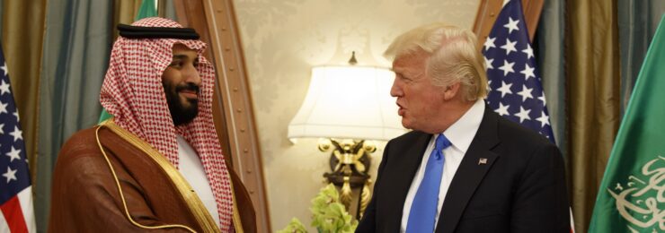 americký prezident Donald Trump (vpravo), saudskoarabský korunný princ Muhammad bin Salmán