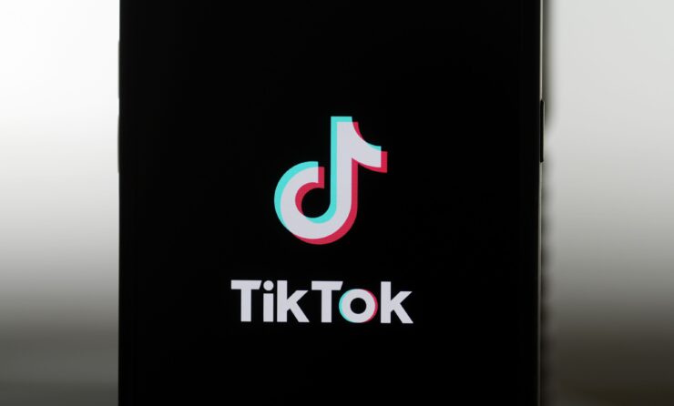 Na snímke logo TikToku na displeji telefónu