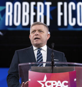 Washington - Slovenský premiér Robert Fico, (19.-22.2.). FOTO TASR/AP