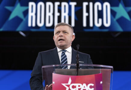 Washington - Slovenský premiér Robert Fico, (19.-22.2.). FOTO TASR/AP