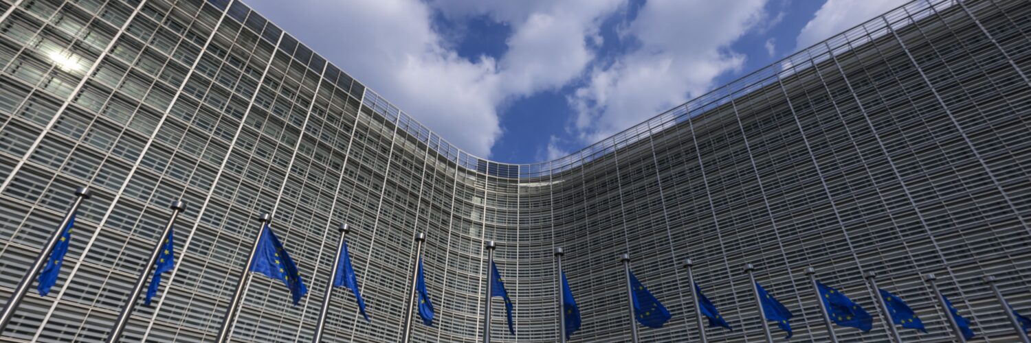 Na snímke budova Európskej komisie v Bruseli