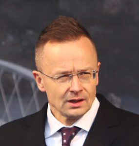 minister zahraničných vecí a obchodu Péter Szijjártó