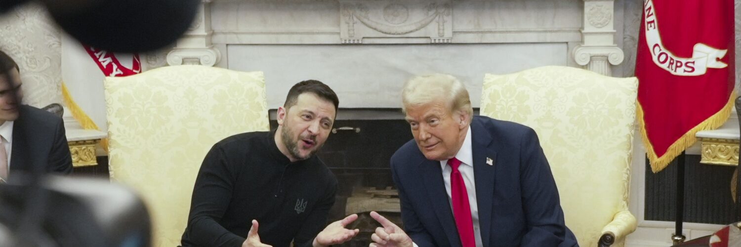 Americký prezident Donald Trump a ukrajinský prezident Volodymyr Zelenskyj