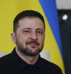 Na snímke ukrajinský prezident Volodymyr Zelenskyj