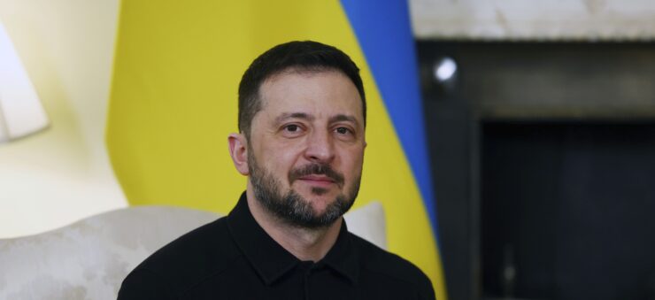 Na snímke ukrajinský prezident Volodymyr Zelenskyj