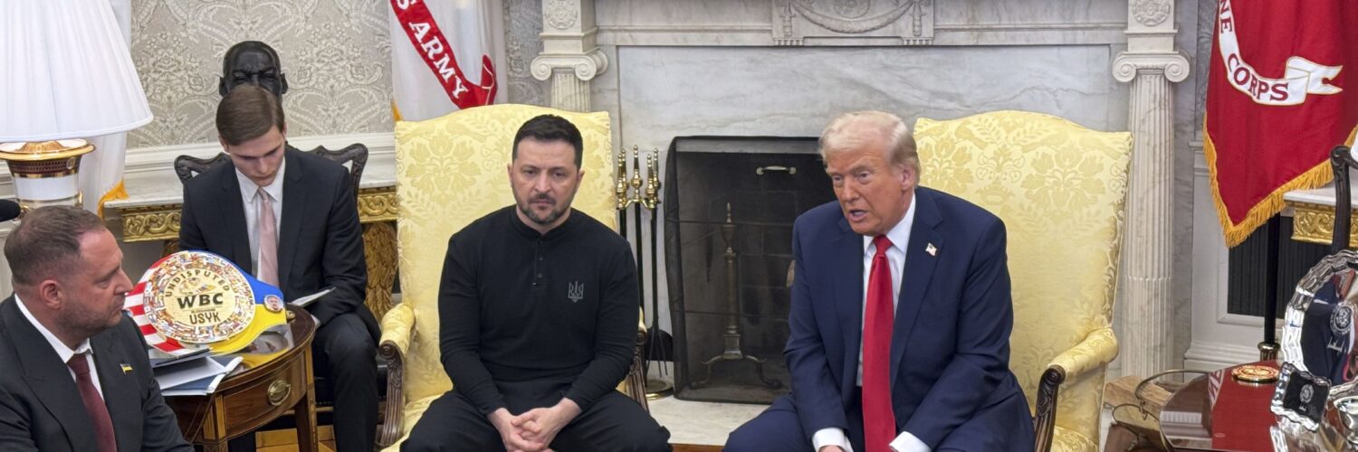 Americký prezident Donald Trump a ukrajinský prezident Volodymyr Zelenskyj