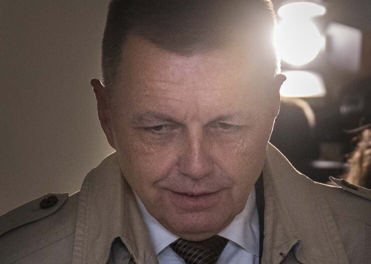 Na snímke obžalovaný guvernér Národnej banky Slovenska (NBS)