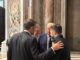 Americký prezident Donald Trump(druhý sprava), ukrajinský prezident Volodymyr Zelenskyj (vpravo), francúzsky prezident Emmanuel Macron (vľavo) a britský premiér Keir Starmer (druhý zľava),