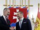Na snímke zľava španielsky kráľ Filip VI. a prezident SR Peter Pellegrini