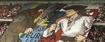 Choreo trnavských fanúšikov- zdroj - redakcia eReport Trnava