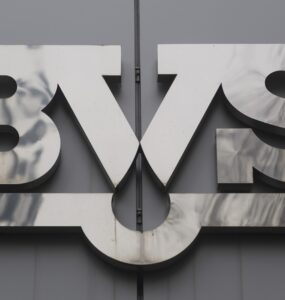 Na snímke logo Bratislavskej vodárenskej spoločnosti (BVS),