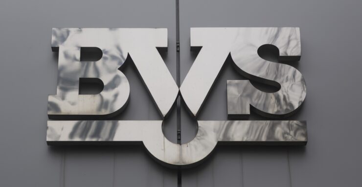 Na snímke logo Bratislavskej vodárenskej spoločnosti (BVS),