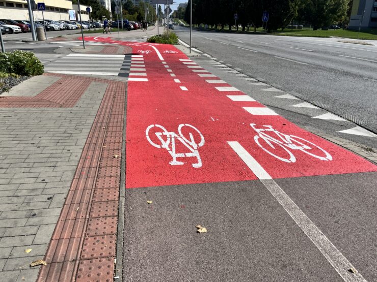 Prechod pre cyklistov, foto: redakcia eReport Trnava