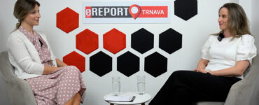 M. Židová v relácií Rozhovory z Malého Ríma, foto redakcia eReport Trnava