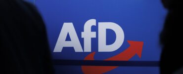 Na archívnej snímke logo krajne pravicovej strany Alternatíva pre Nemecko (AfD),