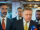 Zľava Juraj Blanár, Ladislav Kamenický, Robert Fico, Richard Takáč