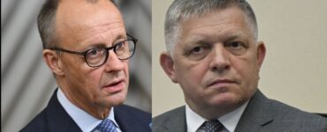 Predseda vlády SR Robert Fico s nemeckým kancelárom Friedrichom Merzom