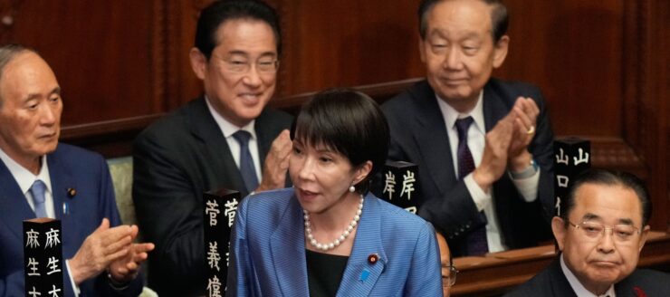 novozvolená japonská premiérka Sanae Takaičiová