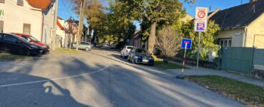 Markovičova ulica je obojsmerná iba pri jednej materskej škole, pri druhej je obojsmerka, foto: redakcia eReport Trnava