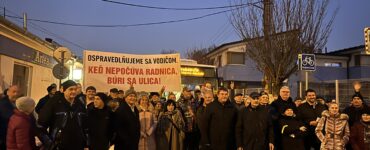 Protest na Ulici 9. mája, foto: redakcia eReport Trnava