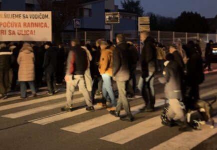 Protest na Ulici 9. mája, foto: redakcia eReport Trnava