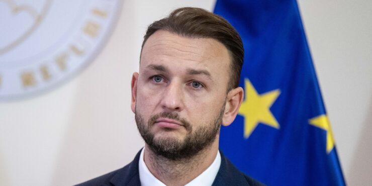 Na snímke minister vnútra SR Matúš Šutaj Eštok (Hlas-SD)
