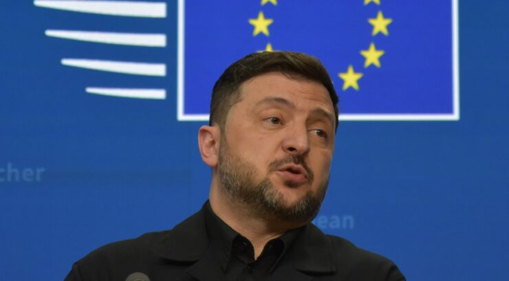Na snímke ukrajinský prezident Volodymyr Zelenskyj