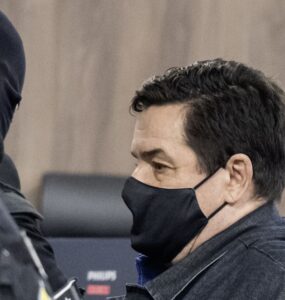 Na snímke obžalovaný Marian K. počas príchodu na súd