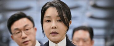 Na archívnej snímke bývalá prvá dáma Južnej Kórey Kim Kon-hi