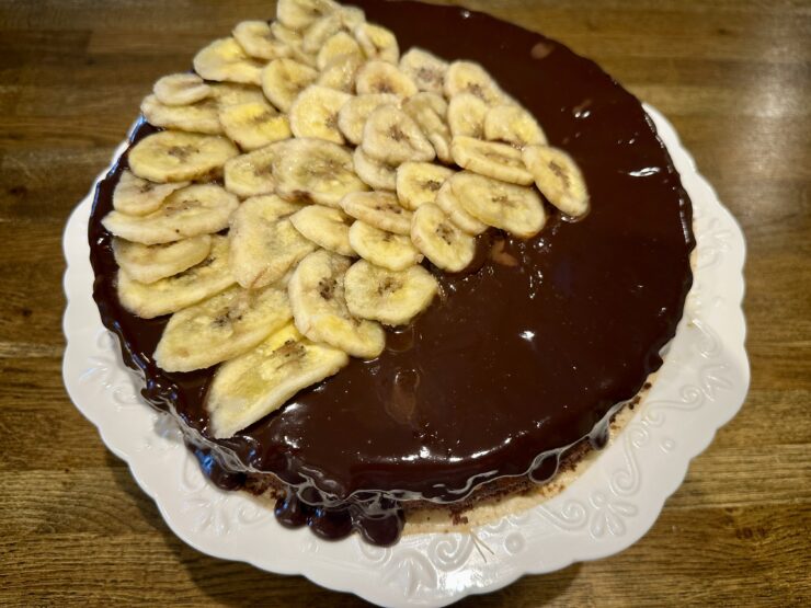 banánový cheesecake, foto redakcia Trnava Report