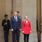 Na snímke talianska premiérka Giorgia Meloniová a český premiér Andrej Babiš