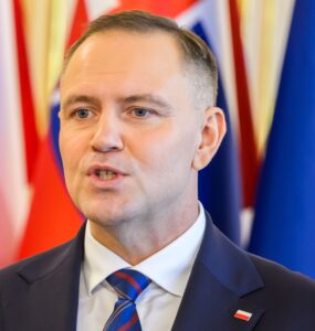 Na snímke poľský prezident Karol Nawrocki