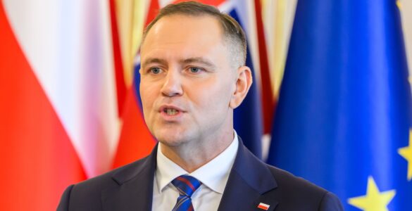 Na snímke poľský prezident Karol Nawrocki
