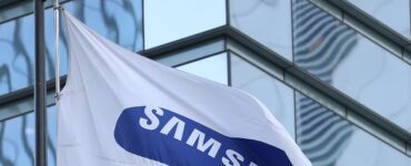 Vlajka juhokórejského technologického gigantu Samsung Electronics