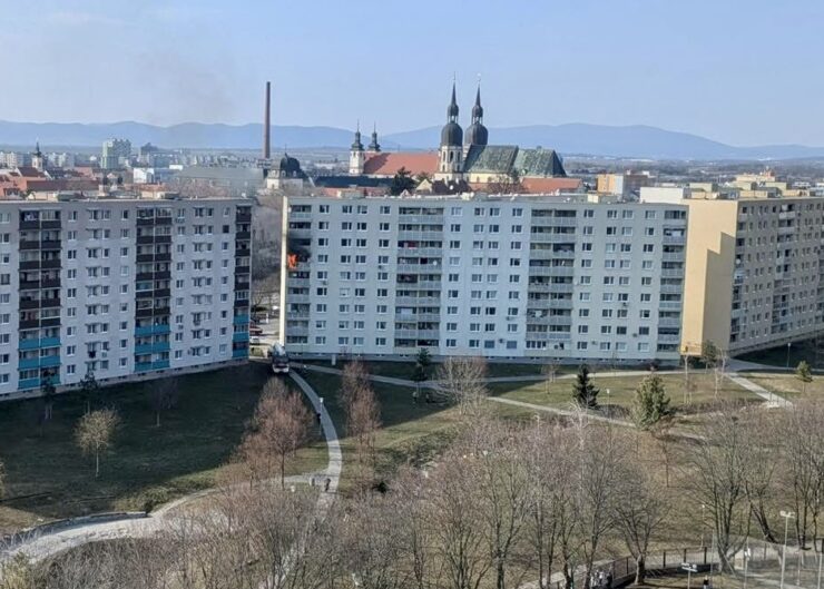 požiar na Hlbokej ulici, foto P. Ondrejech FB