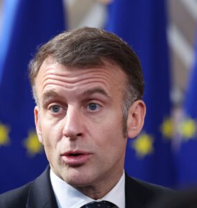 Na snímke francúzsky prezident Emmanuel Macron