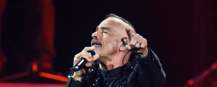 Na snímke taliansky spevák Eros Ramazzotti