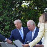 Britský kráľ Karol III. a americký prezident Donald Trump