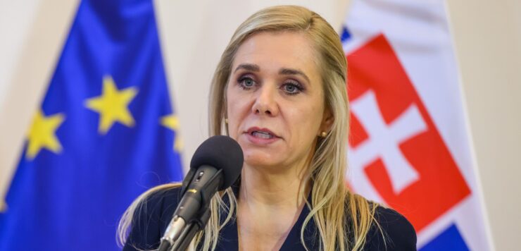 podpredsedníčka vlády a ministerka hospodárstva SR Denisa Saková (Hlas-SD)