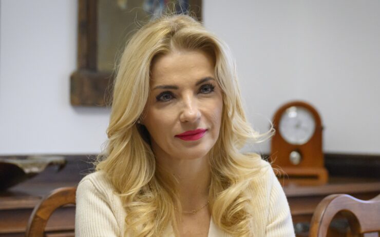 Na snímke ministerka kultúry Martina Šimkovičová (nominantka SNS)